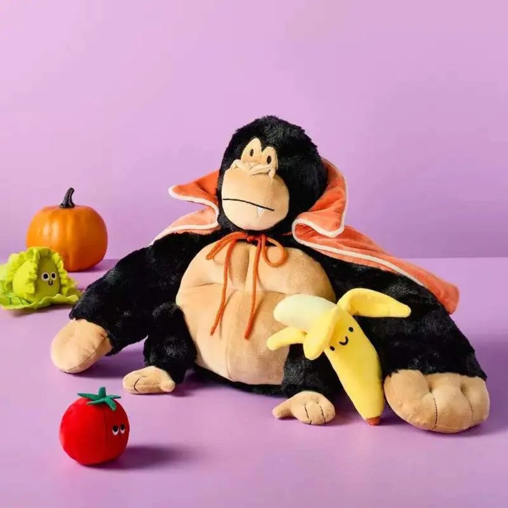 NWT Gigglescape Vampire Gorilla Ape Stuffed Animal Fall Halloween Plush 11.5"
